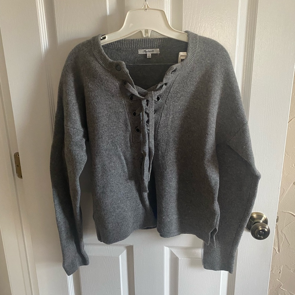 Madewell Gray Knit Sweater